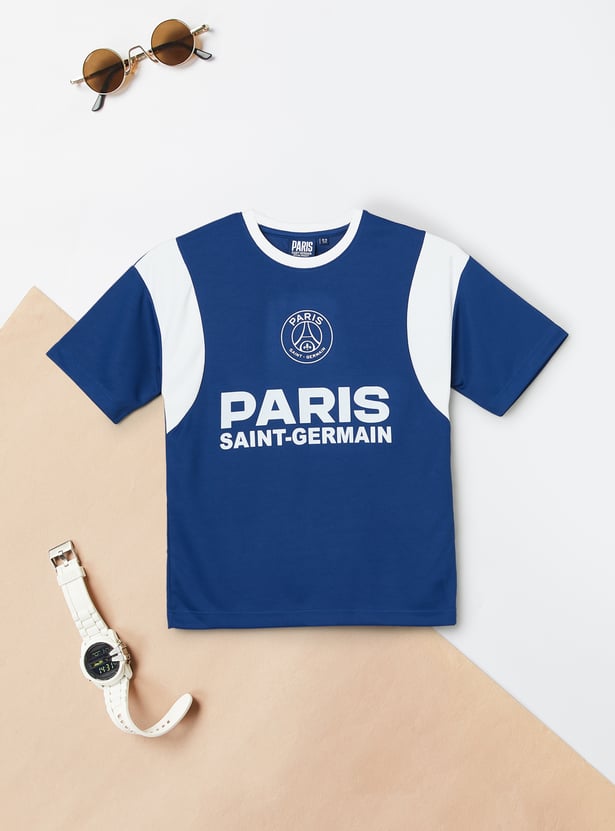 Boys Paris Saint-Germain Printed Shorts Set