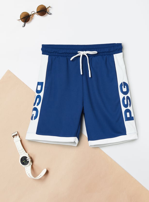 Boys Paris Saint-Germain Printed Shorts Set