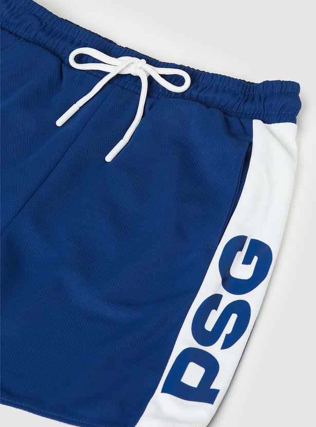 Boys Paris Saint-Germain Printed Shorts Set