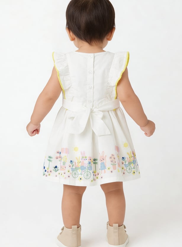 Girls Printed A-line Dress