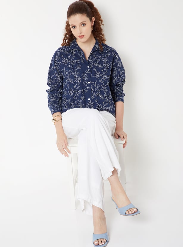 Women Embroidered Shirt