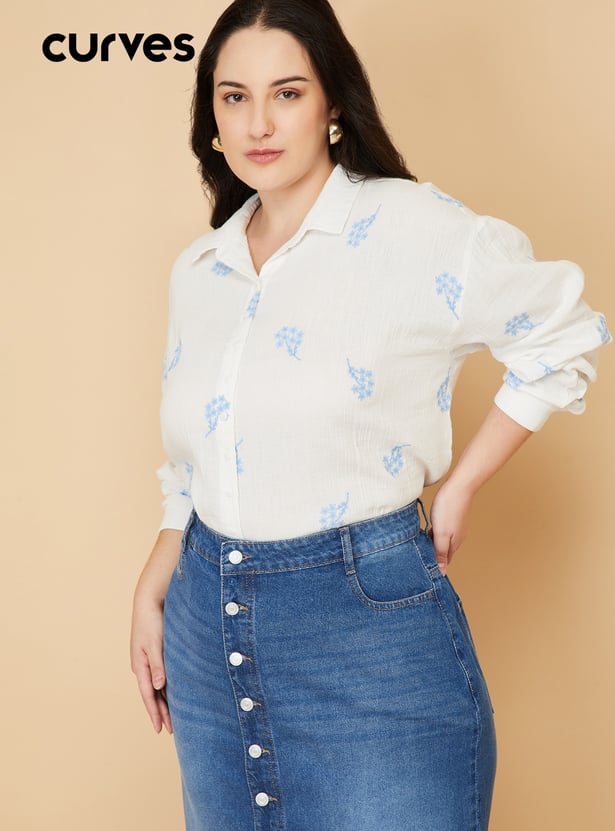 Women Embroidered Shirt