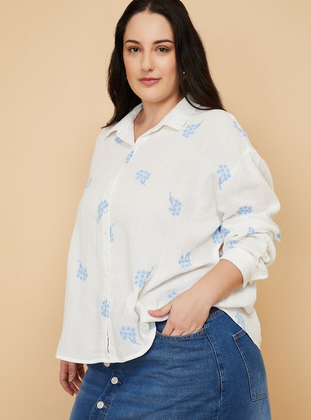 Women Embroidered Shirt
