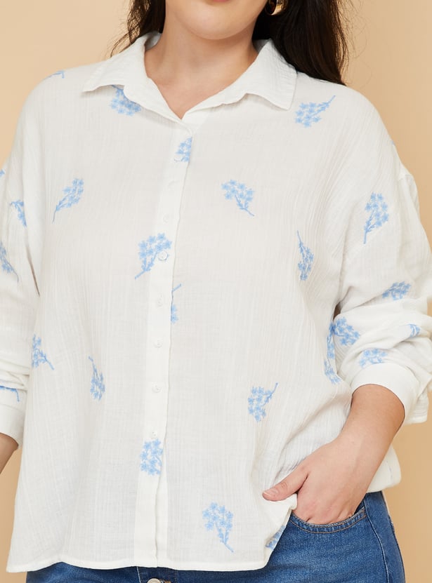 Women Embroidered Shirt