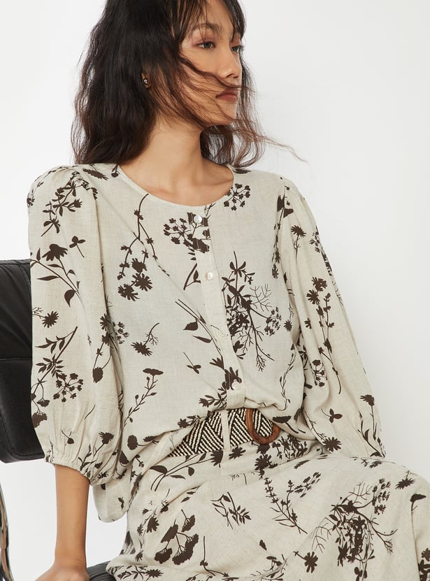 Women Floral Print Blouse