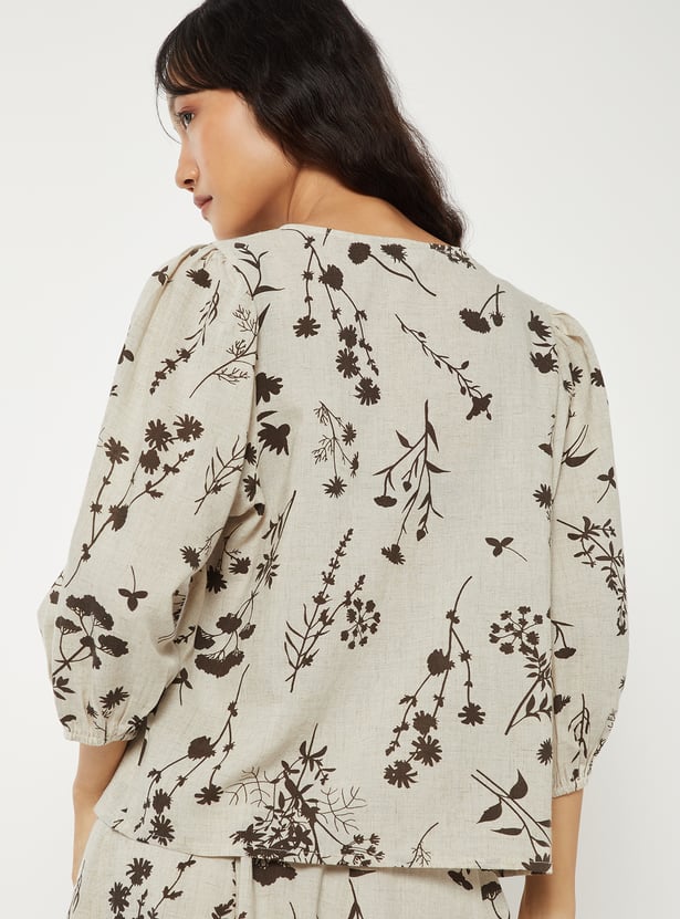 Women Floral Print Blouse