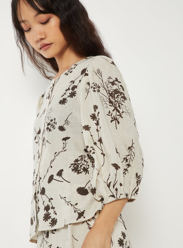 Women Floral Print Blouse