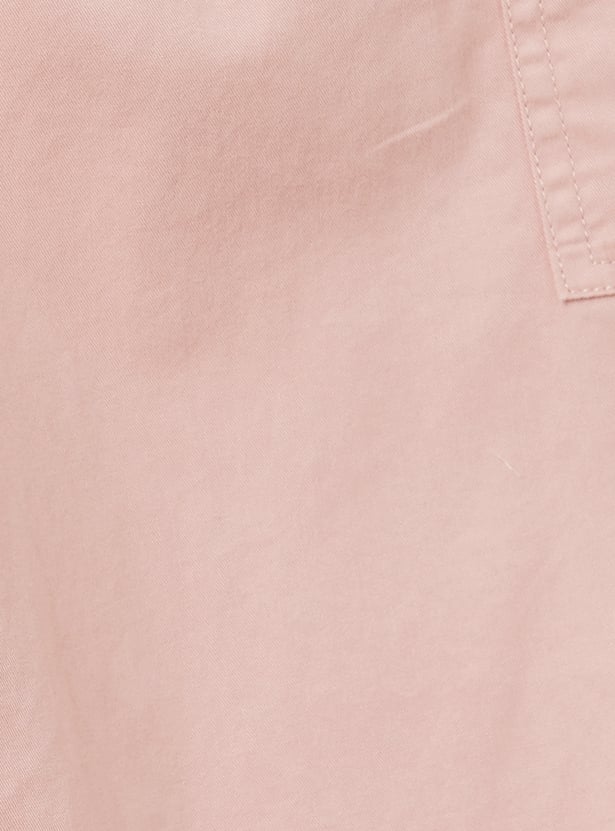 Girls Floral Detailed Cargo Trousers