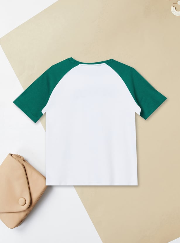Girls Mickey Mouse Chennile T-shirt