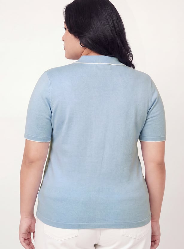 Women Knit Polo T-shirt