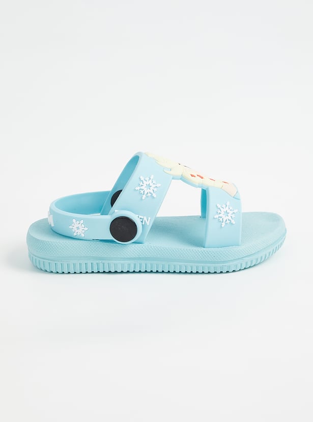 Girls Frozen Velcro Slingback Sandals