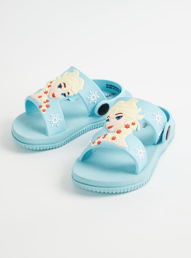 Girls Frozen Velcro Slingback Sandals