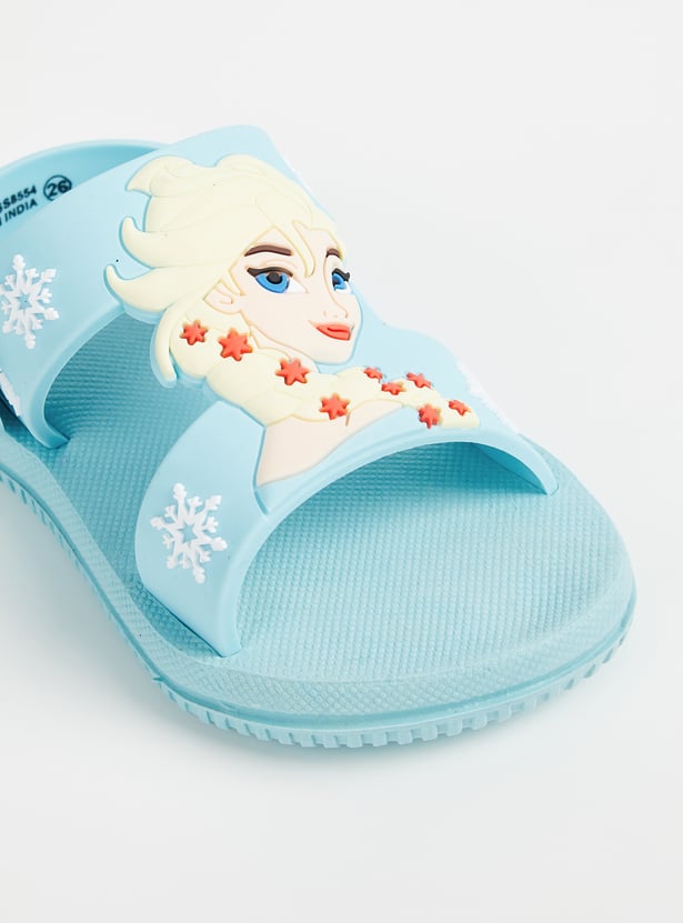 Girls Frozen Velcro Slingback Sandals