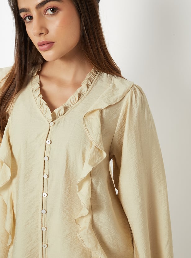 Women Ruffles Blouse