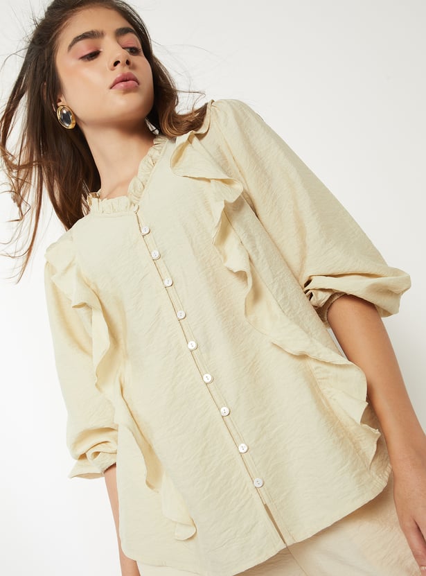 Women Ruffles Blouse