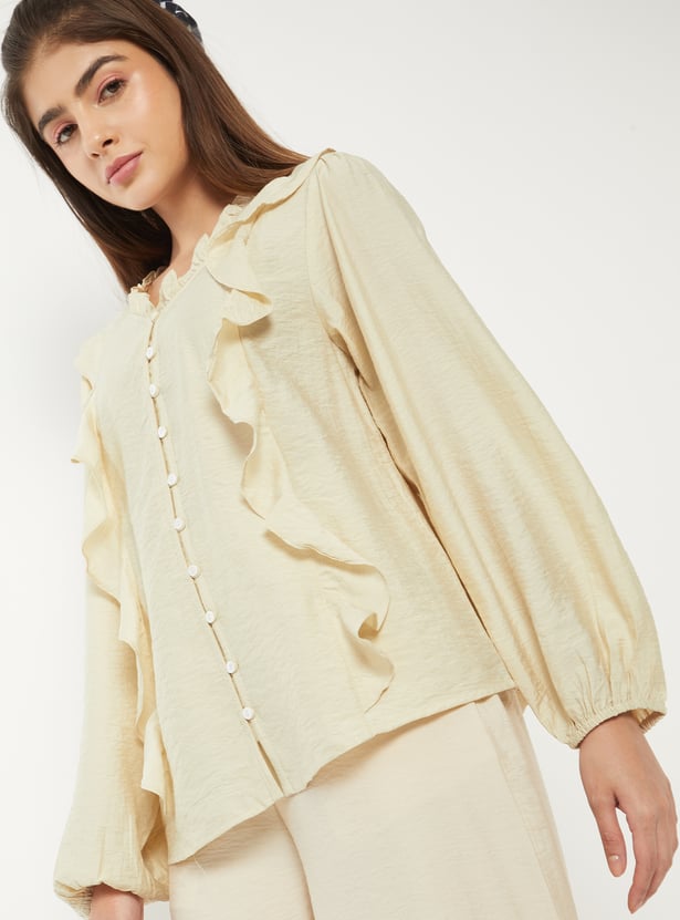 Women Ruffles Blouse