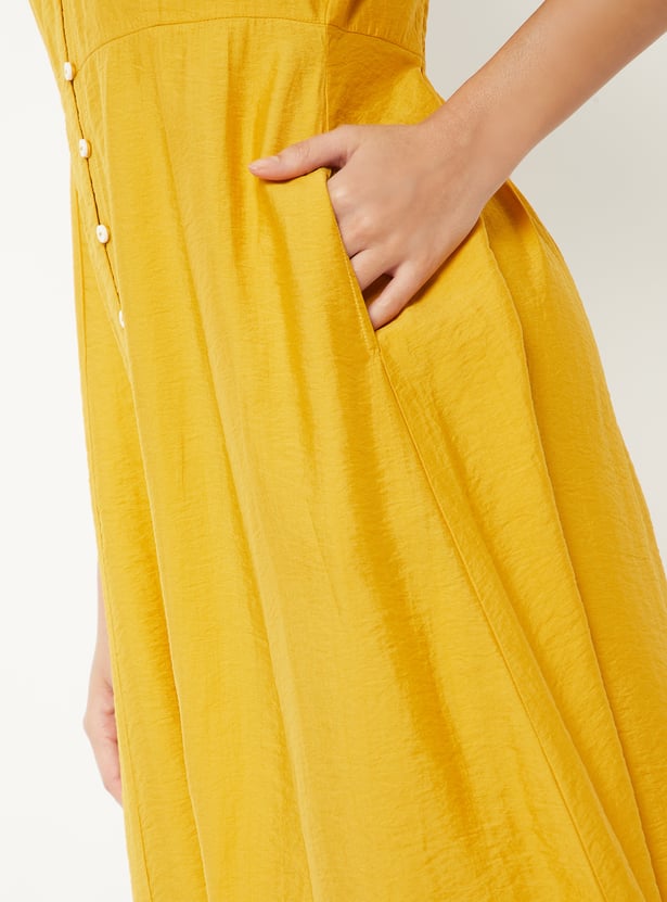 Women Solid A-Line Dress