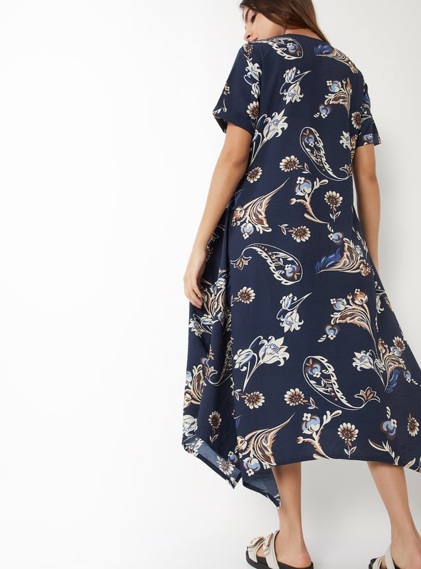 Women Floral Print A-line Dress