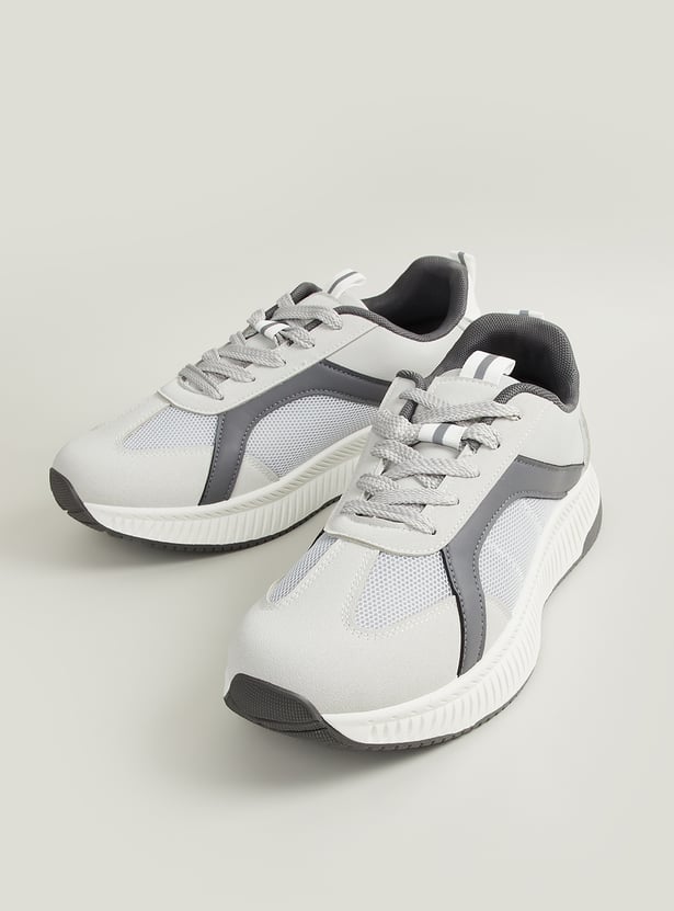 Men Mesh Panel Sneakers