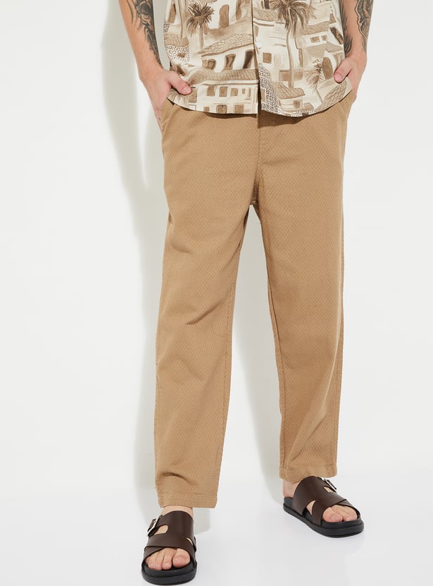 URB_N Men Solid Trousers