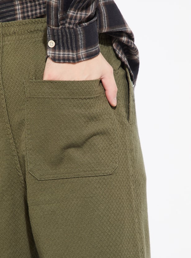 URB_N Men Textured Trousers