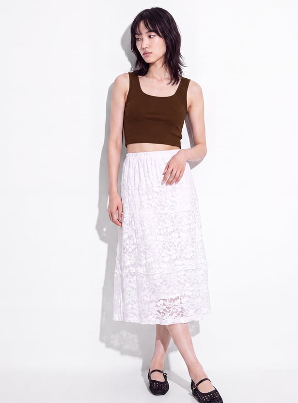 URB_N Women Ribbed Tank Crop Top