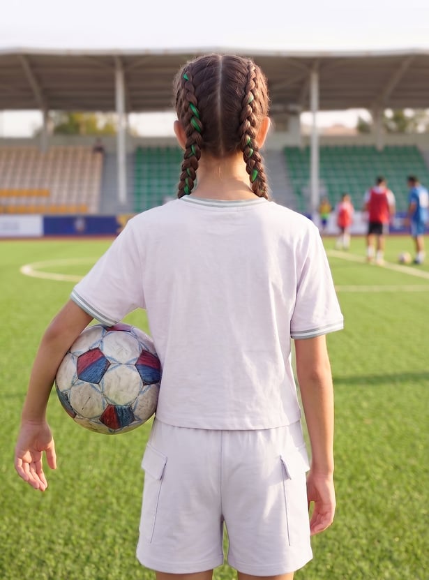 Girls Printed Sports T-shirt