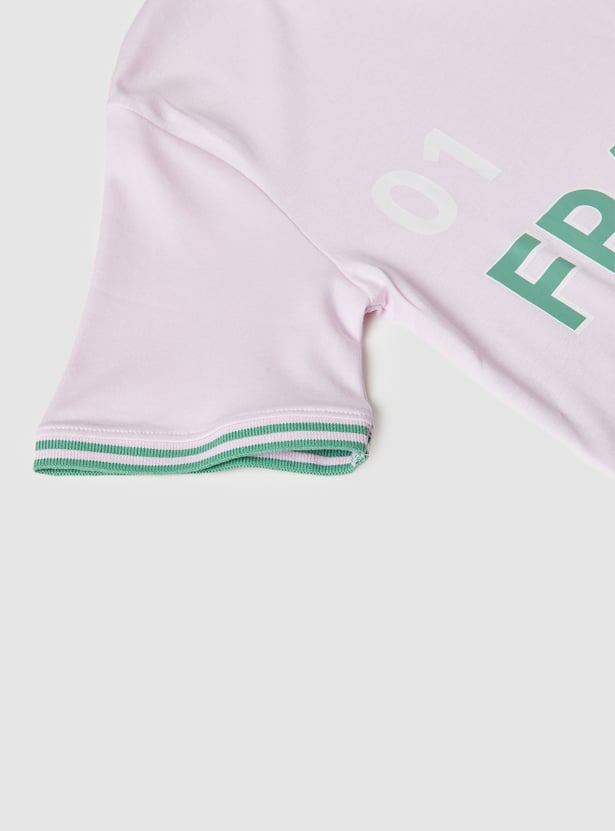 Girls Printed Sports T-shirt