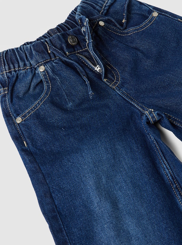 Girls High-Rise Wide Leg Jeans