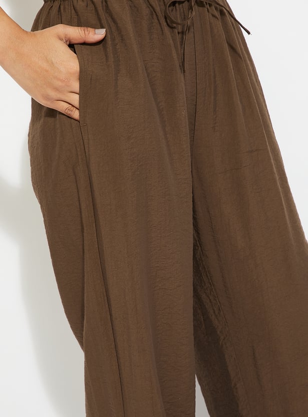 ALAYA F x URB_N Textured Pull On Trousers