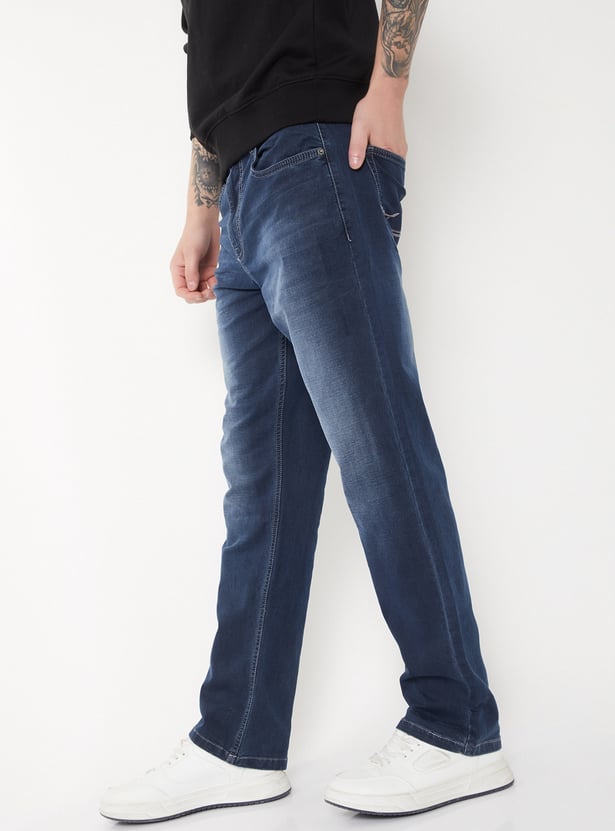Men Washed Regular Fit Jeans