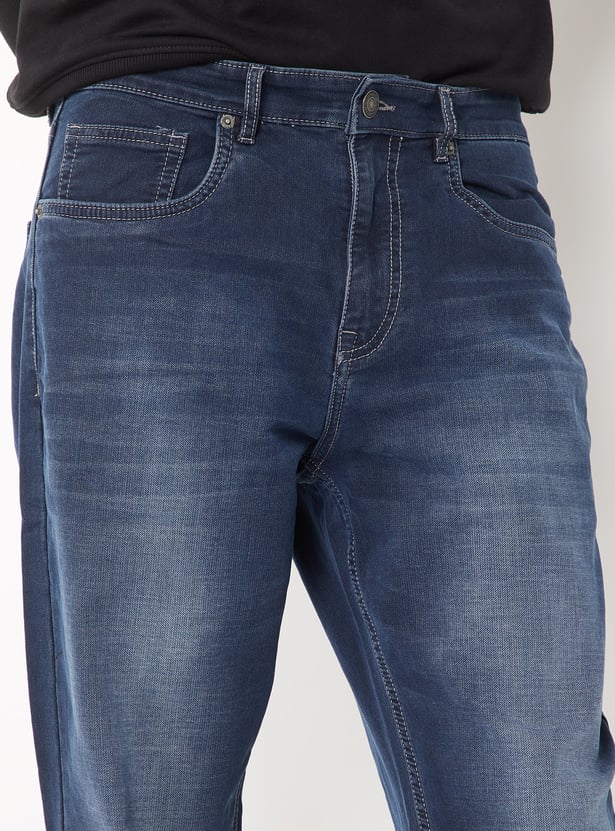 Men Washed Regular Fit Jeans
