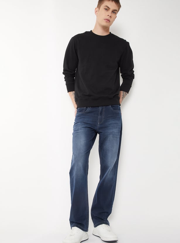Men Washed Regular Fit Jeans