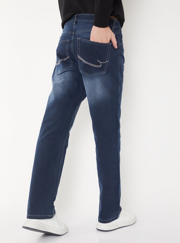 Men Washed Regular Fit Jeans