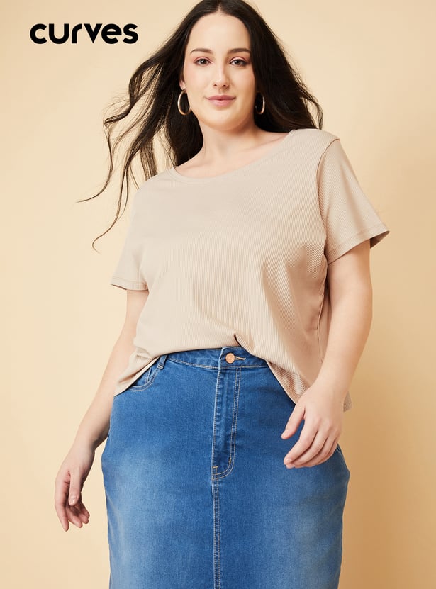 Women Ribbed T-shirt