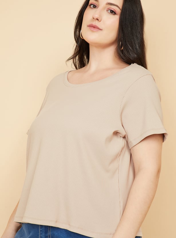Women Ribbed T-shirt