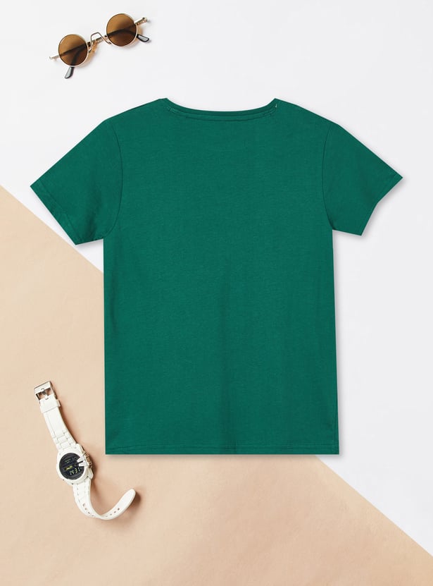 Boys Typographic Print T-shirt