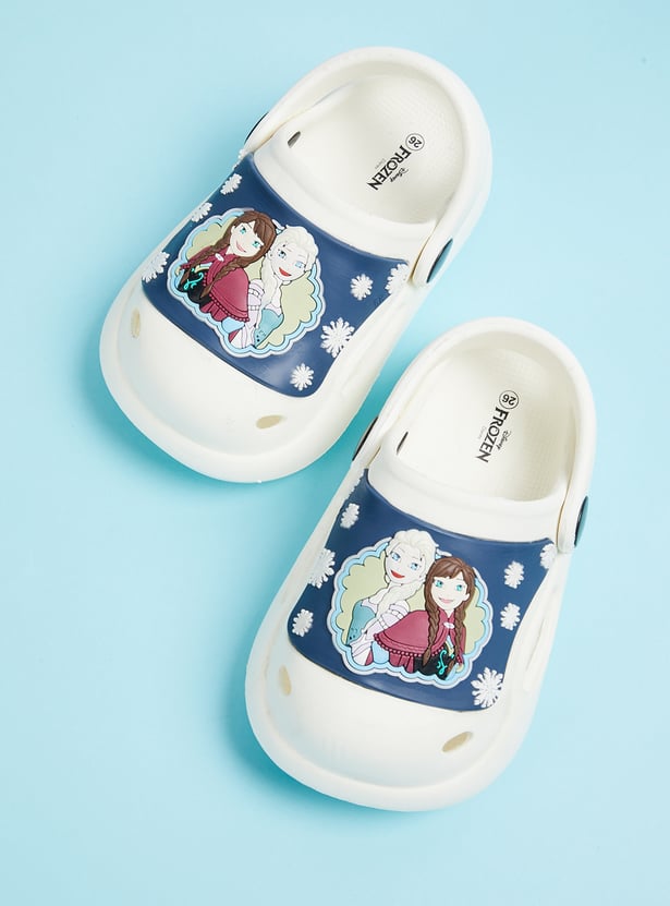 Girls Frozen Printed Clogs