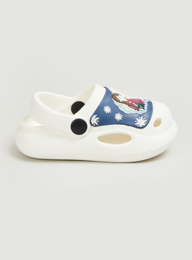Girls Frozen Printed Clogs