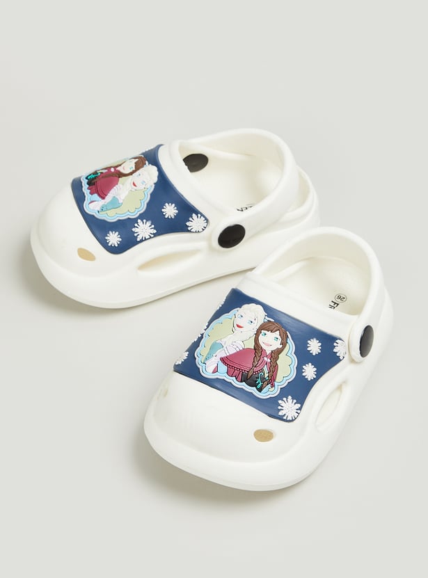 Girls Frozen Printed Clogs