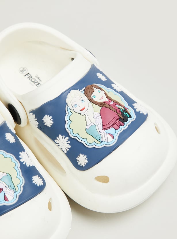 Girls Frozen Printed Clogs