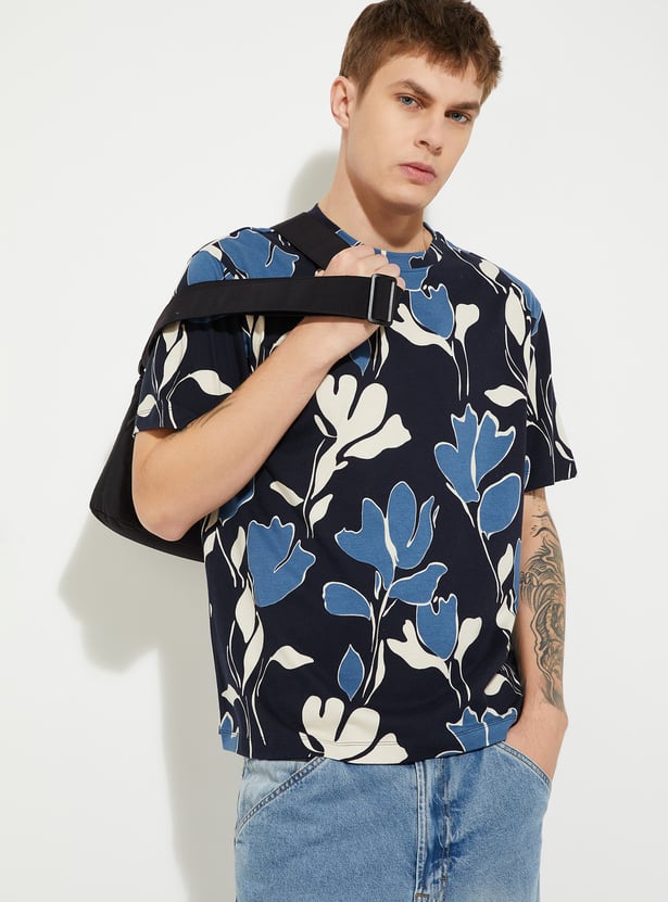 URB_N Men Floral Print T-shirt