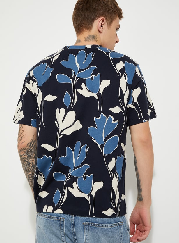 URB_N Men Floral Print T-shirt