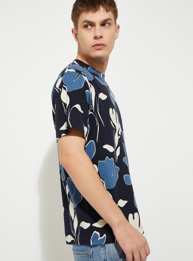 URB_N Men Floral Print T-shirt