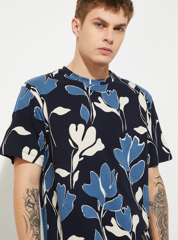 URB_N Men Floral Print T-shirt