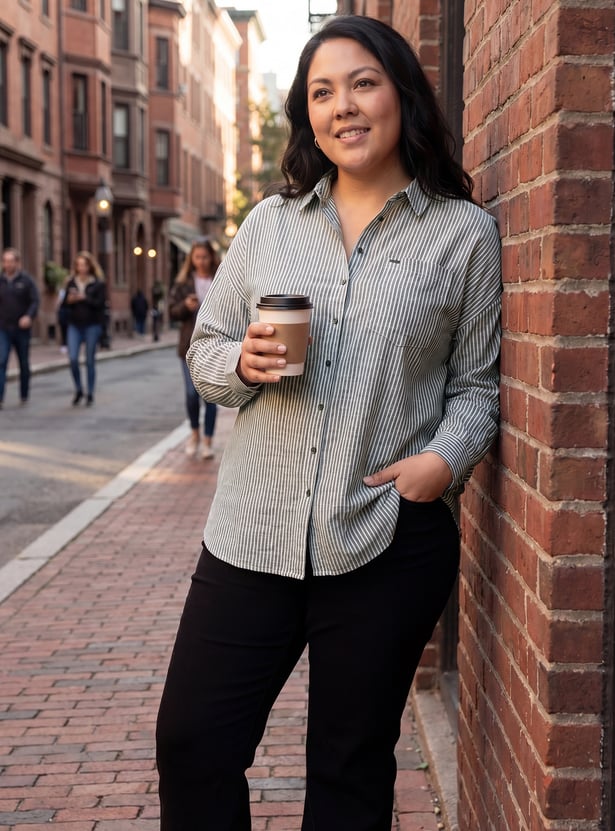 Women Striped Regular Fit Shirt