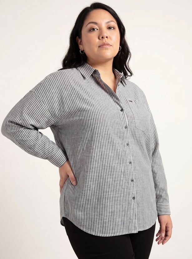 Women Striped Regular Fit Shirt
