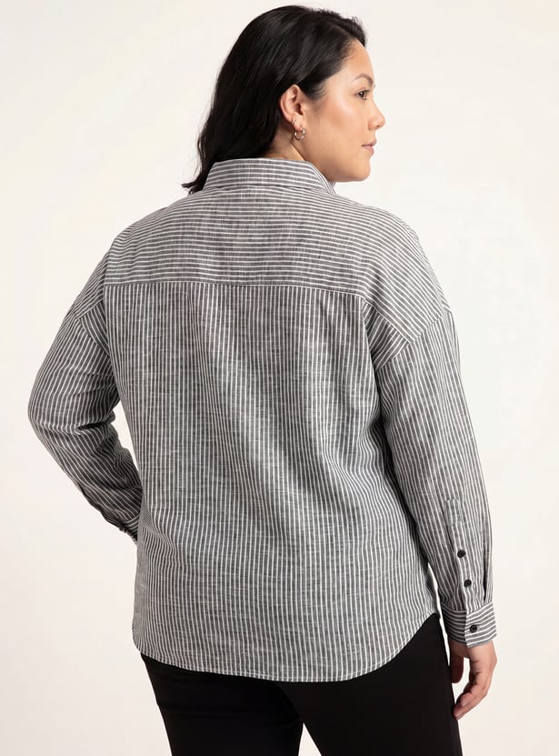 Women Striped Regular Fit Shirt