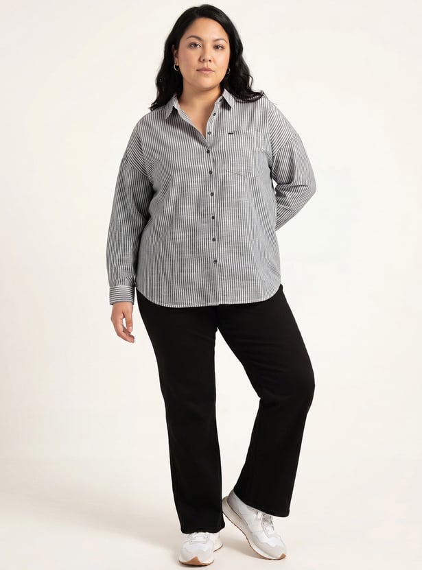 Women Striped Regular Fit Shirt