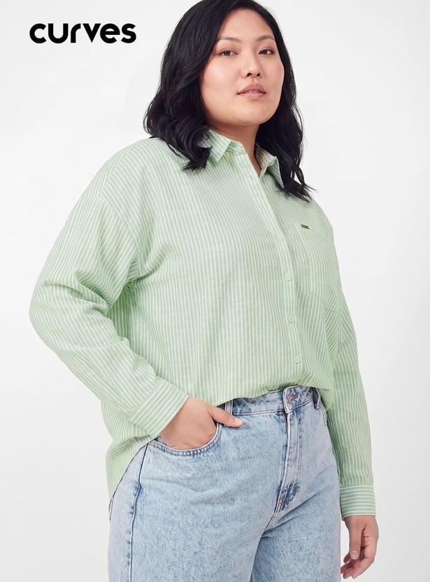 Women Striped Regular Fit Shirt